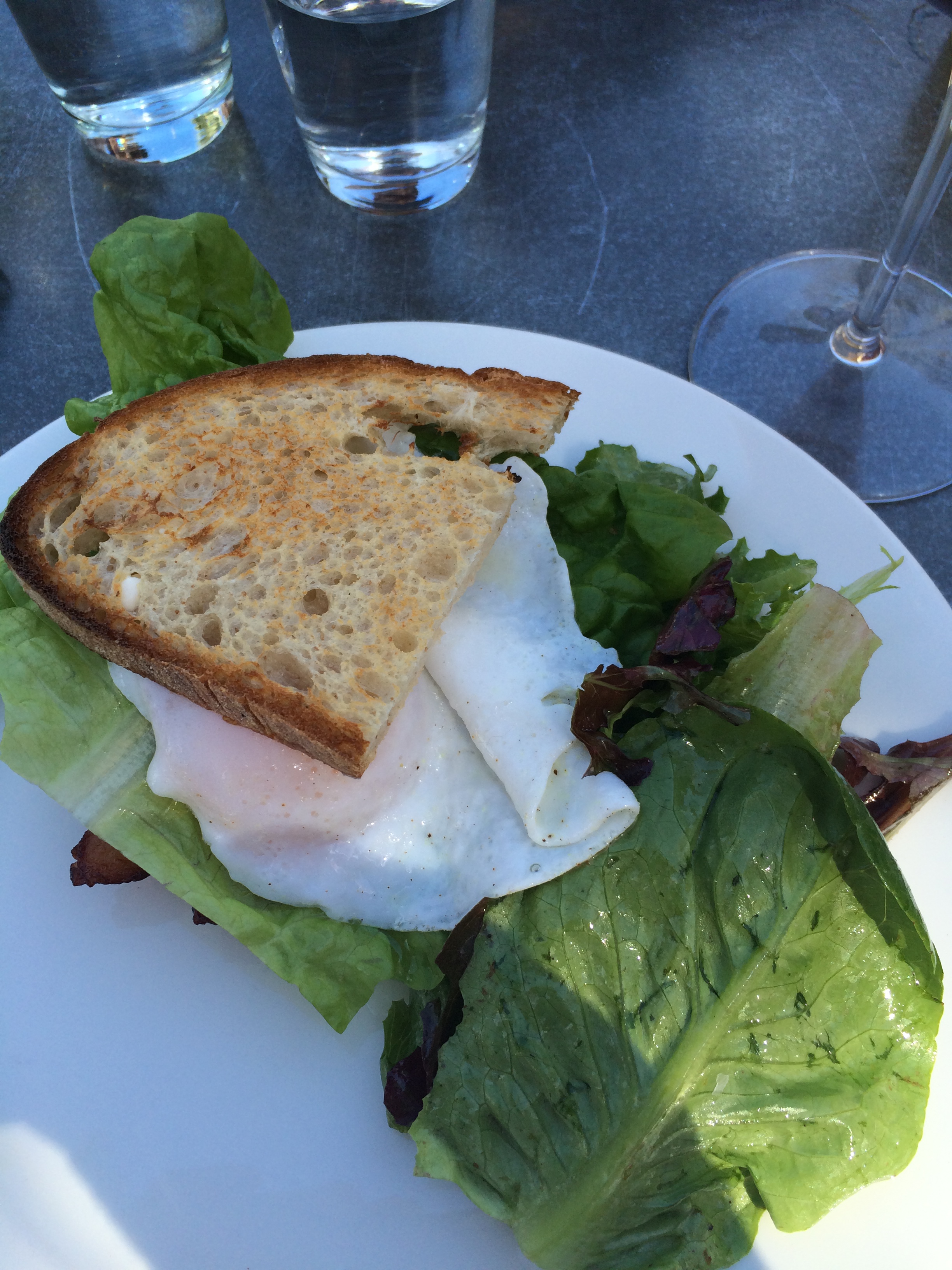 Duck Egg BLT at Calistoga Kitchen