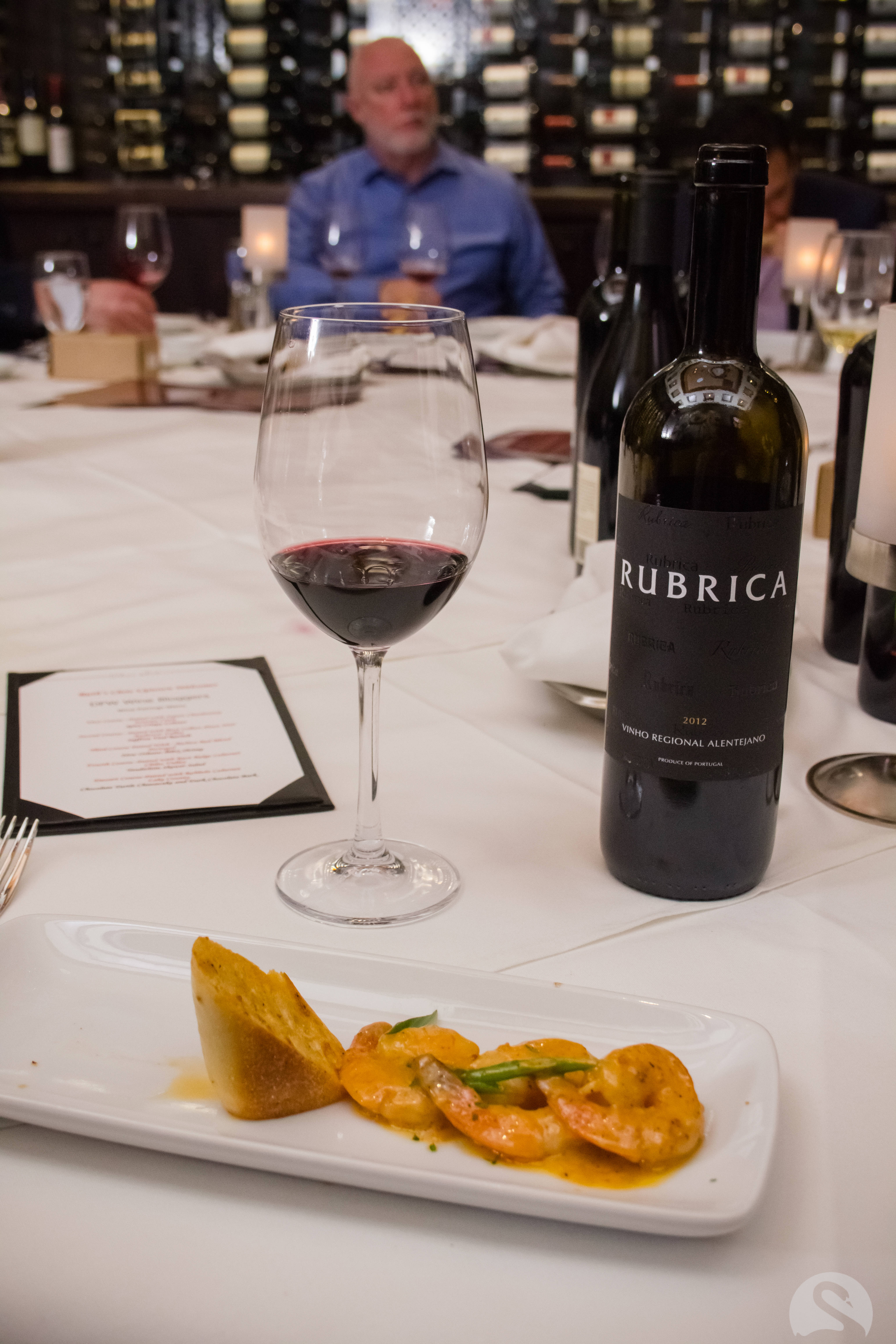 Spicy Shrimp paired with Rubrica