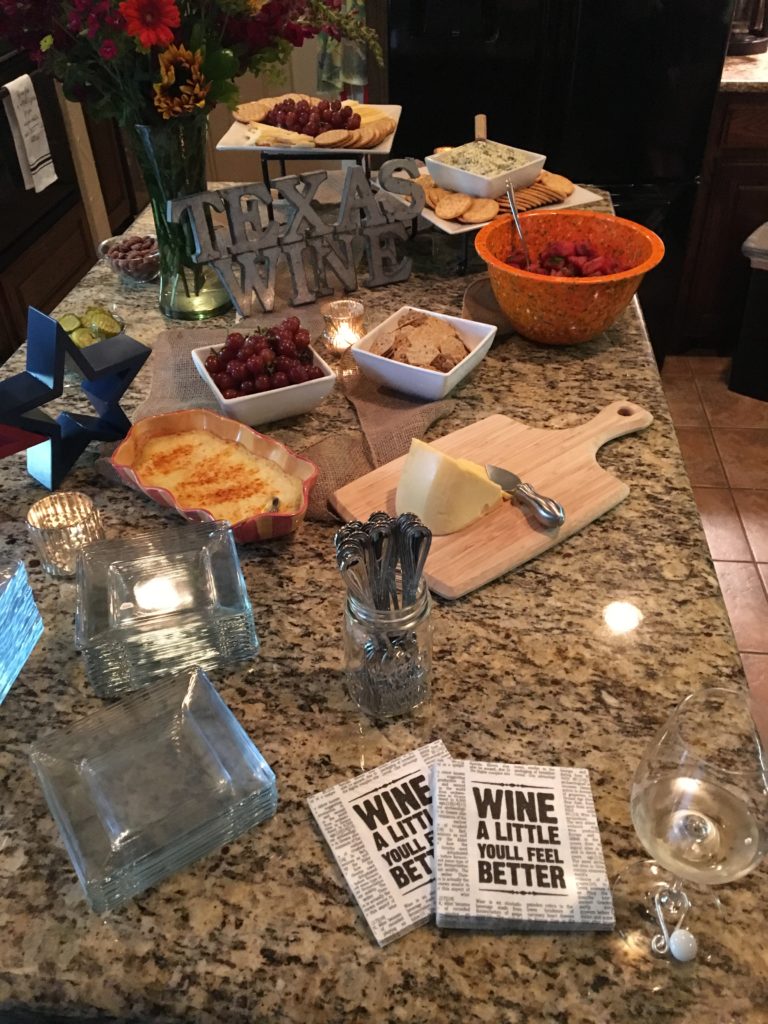 Texas Wine Party at the Texas Wineaux Home!